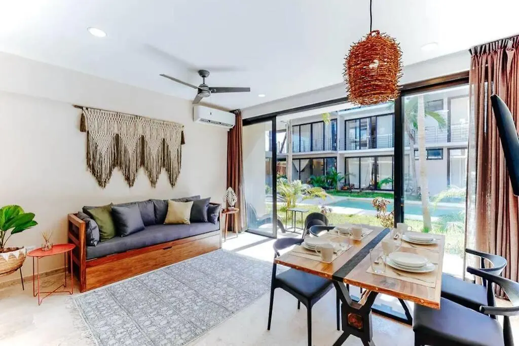 103 Amena Stylish 1Br Apt 5Min To The Beach Apartment Tulum